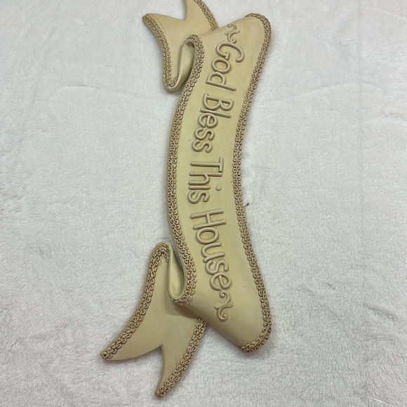 Collections Etc. Wall Decor “God Bless This House” Banner Style Resin Wall Art - Picture 12 of 12